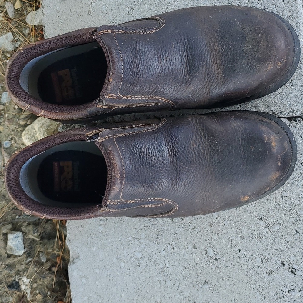 Timberland Pro 53534 TiTAN Slip-On Safety Toe Shoe Men's Size 9 M - Picture 5 of 8